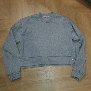 New Refuge Athletics Side Snap Cropped Sweatshirt